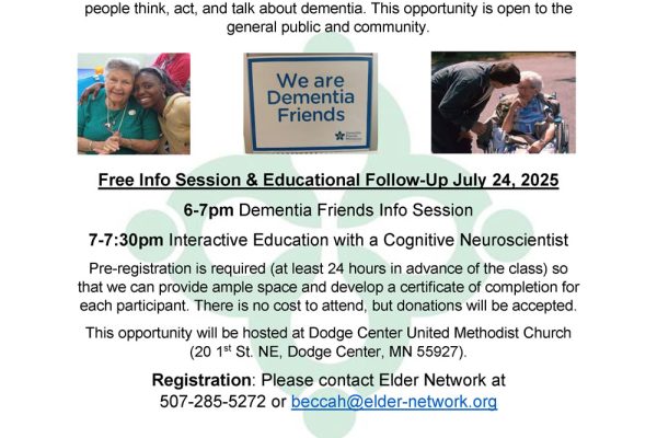 Dementia Friends Info Session in Dodge Center