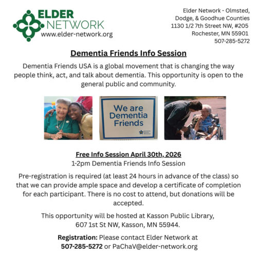 Dementia Friends Info Session in Kasson