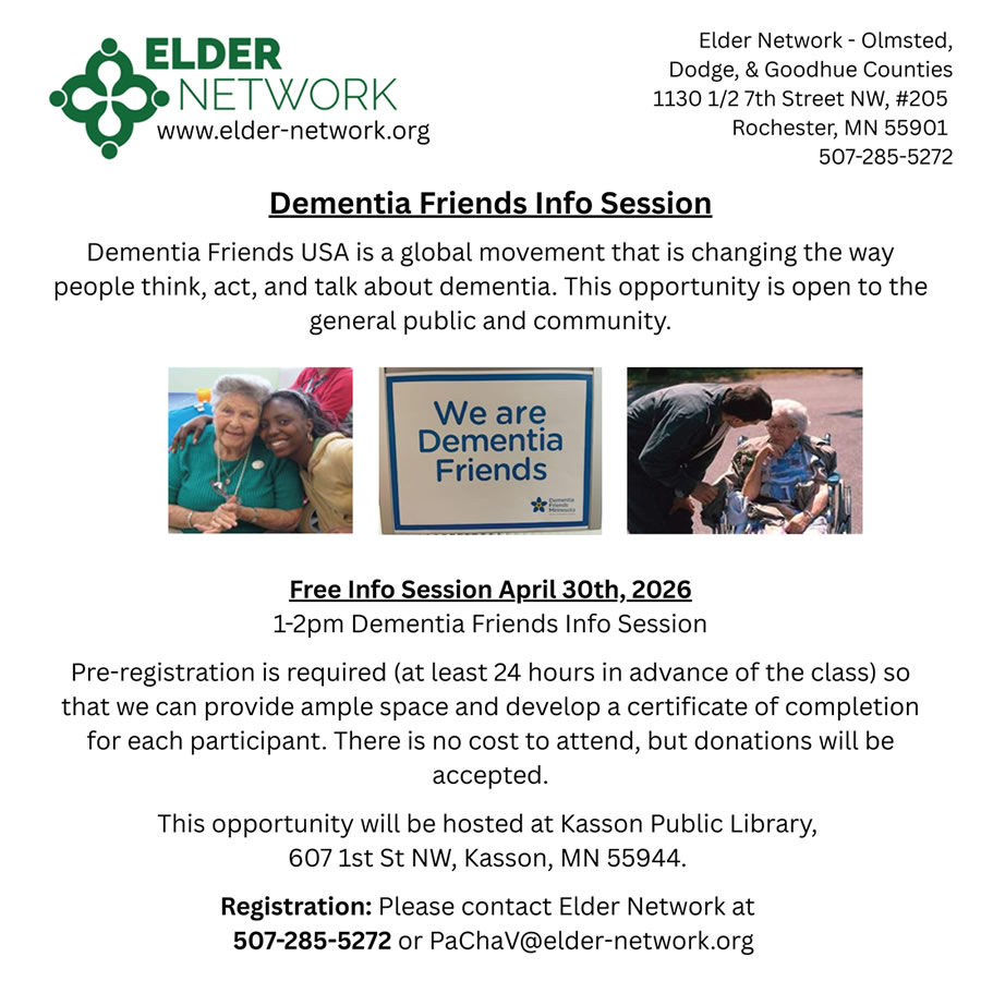 Dementia Friends Info Session in Kasson