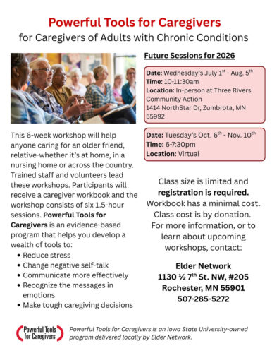 Powerful Tools for Caregivers Flyer